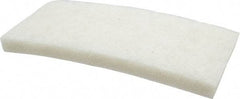 3M - 10" Long x 4-5/8" x 1" Thick Wide Cleansing Pad - Nonabrasive, Light-Duty, White - Caliber Tooling