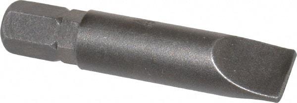 Apex - 5/16" x 0.05" Blade, 1/4" Drive Slotted Screwdriver Bit - 1-1/2" OAL, Insert Bit - Caliber Tooling