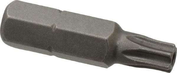 Apex - 1/4" Drive T25 Torx Screwdriver Bit - 1" OAL, Tamper Resistant Bit - Caliber Tooling