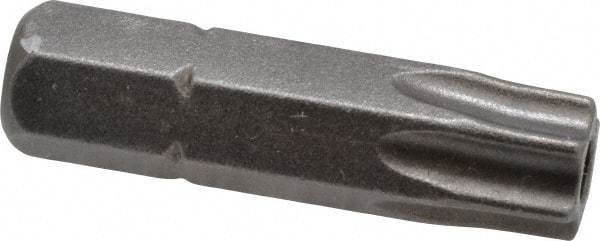 Apex - 1/4" Drive T40 Torx Screwdriver Bit - 1" OAL, Tamper Resistant Bit - Caliber Tooling