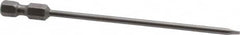 Apex - 0.122" Slotted Screwdriver Bit - 1/4" Hex Drive, 4" OAL - Caliber Tooling