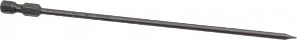 Apex - 0.134" Slotted Screwdriver Bit - 1/4" Hex Drive, 6" OAL - Caliber Tooling