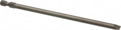 Apex - 1/4" Slotted Screwdriver Bit - 1/4" Hex Drive, 6" OAL - Caliber Tooling