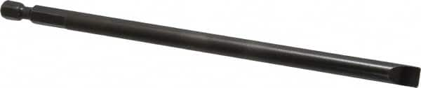 Apex - 0.275" Slotted Screwdriver Bit - 1/4" Hex Drive, 6" OAL - Caliber Tooling