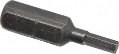 Apex - 2.5mm Hex Screwdriver Bit - 1/4" Drive, 1" OAL - Caliber Tooling