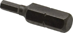 Apex - 3mm Hex Screwdriver Bit - 1/4" Drive, 1" OAL - Caliber Tooling