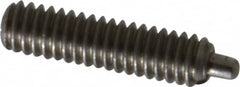 Gibraltar - 8-32, 5/8" Thread Length, 3/32" Plunger Projection, Stainless Steel Threaded Spring Plunger - 0.069" Max Plunger Diam, 5/8" Plunger Length, 0.7 Lb Init End Force, 2.3 Lb Final End Force, 0.05" Hex - Caliber Tooling