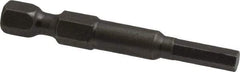 Apex - 4mm Hex Bit - 1/4" Hex Drive, 1-15/16" OAL - Caliber Tooling