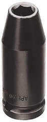 Apex - 3/8" Drive 11/16" Standard Impact Socket - 6 Points, 1-1/2" OAL - Caliber Tooling