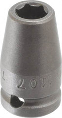 Apex - 1/4" Drive 7/32" Standard Tapered Impact Socket - 6 Points, 7/8" OAL - Caliber Tooling