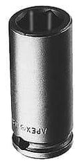 Apex - 1/2" Drive 1-3/16" Standard Impact Socket - 6 Points, 1-5/8" OAL - Caliber Tooling