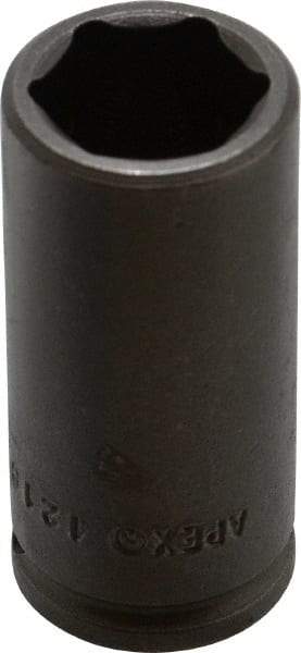 Apex - 1/4" Drive 9/16" Deep Impact Socket - 6 Points, 1-3/4" OAL - Caliber Tooling