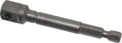 Apex - 3/8" Square Size Hex to Square Extension - 1/4" Hex Drive, 3" OAL - Caliber Tooling