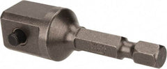 Apex - 1/2" Square Size Hex to Square Extension - 1/4" Hex Drive, 2" OAL - Caliber Tooling