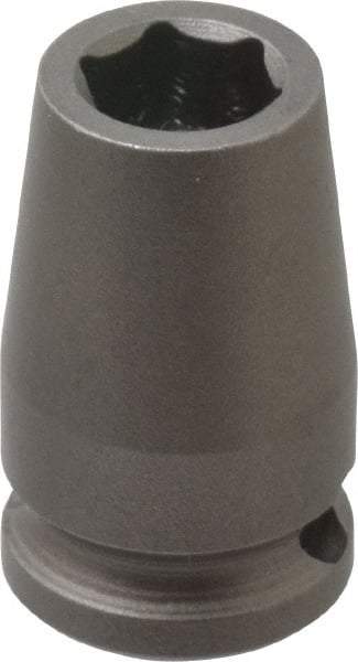 Apex - 3/8" Drive 3/8" Standard Tapered Impact Socket - 6 Points, 1-1/4" OAL - Caliber Tooling