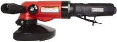 Universal Tool - 5" Wheel Diam, 11,000 RPM, Pneumatic Angle & Disc Grinder - 5/8-11 Spindle, 26 CFM, Side Exhaust - Caliber Tooling