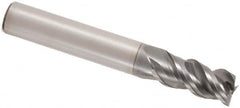 Seco - 20mm, 3 Flute, Single End, Solid Carbide, Corner Chamfer End Mill - 110mm OAL, 48° Helix, Right Hand Flute, 42mm LOC, Right Hand Cut - Caliber Tooling