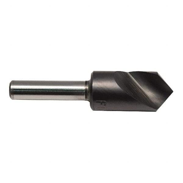 M.A. Ford - 5/8" Head Diam, 1/4" Shank Diam, 1 Flute 100° High Speed Steel Countersink - ALtima Blaze Finish, 2-1/4" OAL - Caliber Tooling