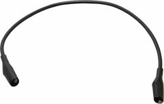 Pomona - Black Electrical Test Equipment Patch Cord - Use with Minigators, Test Clips - Caliber Tooling