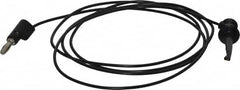 Pomona - Black Electrical Test Equipment Patch Cord - Use with Test Clips - Caliber Tooling