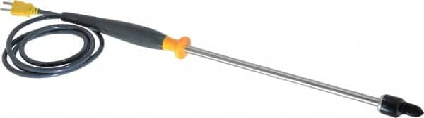 Fluke - -320 to 1112°F, K Ruggedized Surface, Thermocouple Probe - Caliber Tooling