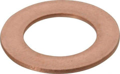 Made in USA - 0.032" Thick, 3/8" Inside x 5/8" OD, Round Shim - 5/16" Screw, Uncoated C-172 Copper - Caliber Tooling