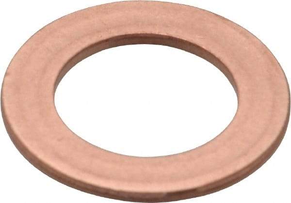 Made in USA - 0.064" Thick, 5/8" Inside x 1" OD, Round Shim - 9/16" Screw, Uncoated C-172 Copper - Caliber Tooling