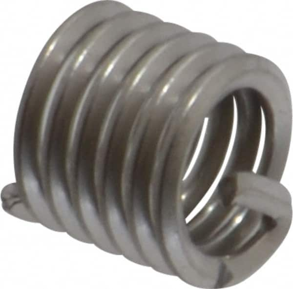 Recoil - #12-24 UNC, 0.324" OAL, Free Running Helical Insert - 6 Free Coils, Tanged, Stainless Steel, 1-1/2D Insert Length - Caliber Tooling