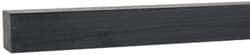 Made in USA - 4 Ft. Long x 3/4 Inch Wide x 3/4 Inch High, Acetal, Square Plastic Bar - Porosity Free, Black - Caliber Tooling