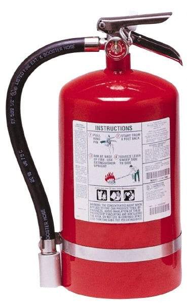 Kidde - 11 Lb, 1-A:10-B:C Rated, Halotron Fire Extinguisher - 7-1/4" Diam x 16.18" High, 125 psi, 15' Discharge in 11 sec, Steel Cylinder - Caliber Tooling