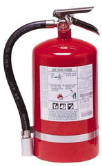 Kidde - 11 Lb, 1-A:10-B:C Rated, Halotron Fire Extinguisher - 7-1/4" Diam x 16.18" High, 125 psi, 15' Discharge in 11 sec, Steel Cylinder - Caliber Tooling