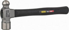 Stanley - 1 Lb Head High Carbon Steel Ball Pein Hammer - Hickory Handle, 14" OAL - Caliber Tooling