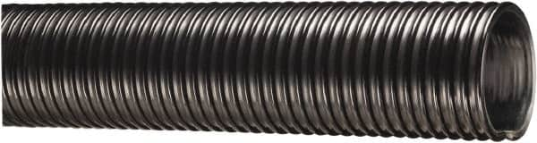 Kuriyama of America - 5" ID x 5.69" OD, 30 Max psi, 28 In. Hg, Dry Material Handling & Transfer Hose - Polyurethane Liner, PVC Cover, -40 to 150°F, 10" Bend Radius, 50' Coil Length, Black - Caliber Tooling