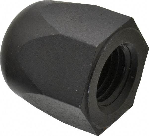 Morton Machine Works - 3/4-10" UNC, 1-1/4" Width Across Flats, Black Oxide Finish, Steel Acorn Nut - 1-3/8" Overall Height, TCMAI - Caliber Tooling