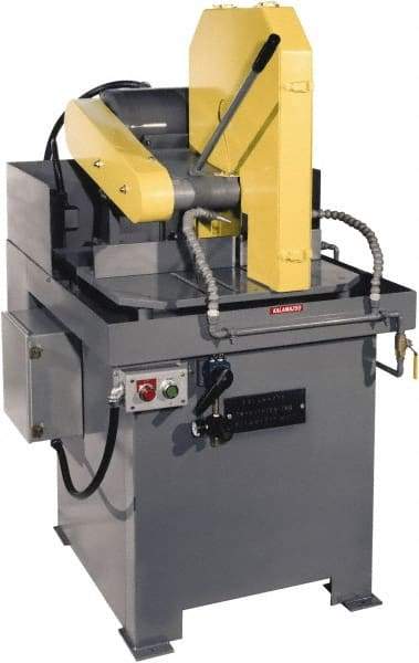 Kalamazoo - 20" Blade Diam, 1" Arbor Hole, Straight Chop & Cutoff Saw - 1,950 RPM, 15 hp, 220/440 Volts, 3 Phase - Caliber Tooling