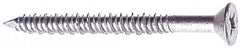 Made in USA - 1/4" Diam, 3-3/4" OAL, Phillips Drive, Concrete Screw & Masonry Fastener - Stainless Steel, Climashield Finish, Includes Drill Bit - Caliber Tooling