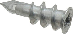 Buildex - #6 to 8 Screw, 7/16" Diam, 1-1/4" Long, 3/8 to 3/4" Thick, Self Drilling Drywall & Hollow Wall Anchor - Zinc Plated, Zinc, Grade 3, Use in Drywall - Caliber Tooling