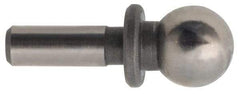 Gibraltar - 1/2" Ball Diam, 5/16" Shank Diam, Steel Inspection Tooling Ball - Press-Fit Shank, 1-1/2" Ball Center to Shank Bottom, 1/2" Ball Center to Shoulder Bottom, with Shoulder - Caliber Tooling