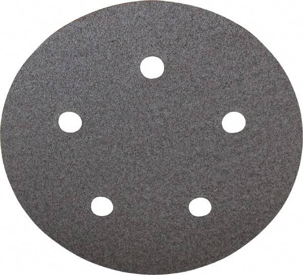 Norton - 5" Diam, 80 Grit, Aluminum Oxide Hook & Loop Disc - Medium Grade, Coated, B Weight Paper Backing, Series A275 - Caliber Tooling