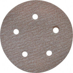 Norton - 5" Diam, 150 Grit, Aluminum Oxide Hook & Loop Disc - Very Fine Grade, Coated, B Weight Paper Backing, Series A275 - Caliber Tooling