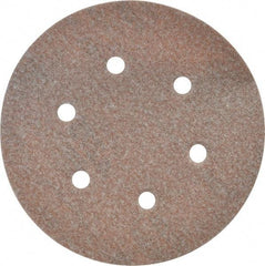 Norton - 6" Diam, 100 Grit, Aluminum Oxide Hook & Loop Disc - Fine Grade, Coated, B Weight Paper Backing, Series A275 - Caliber Tooling