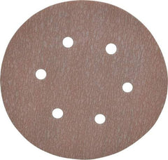 Norton - 6" Diam, 1,000 Grit, Aluminum Oxide Hook & Loop Disc - Super Fine Grade, Coated, B Weight Paper Backing, Series A275 - Caliber Tooling