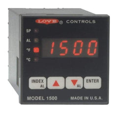 Dwyer - -350 to 2,500°F 1/16 DIN Temperature/Process Control - 4-Digit LCD Display, PID Control, 100-240 VAC/VDC - Caliber Tooling