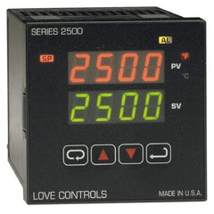 Dwyer - -350 to 2,500°F 1/4 DIN Temperature Control - Dual 4-Digit LCD Display, PID Control, 100-240 VAC/VDC - Caliber Tooling