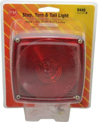 Peterson - 4-1/2" Long x 4-1/2" Wide Red Towing Lights - 12 Volt, Plastic - Caliber Tooling