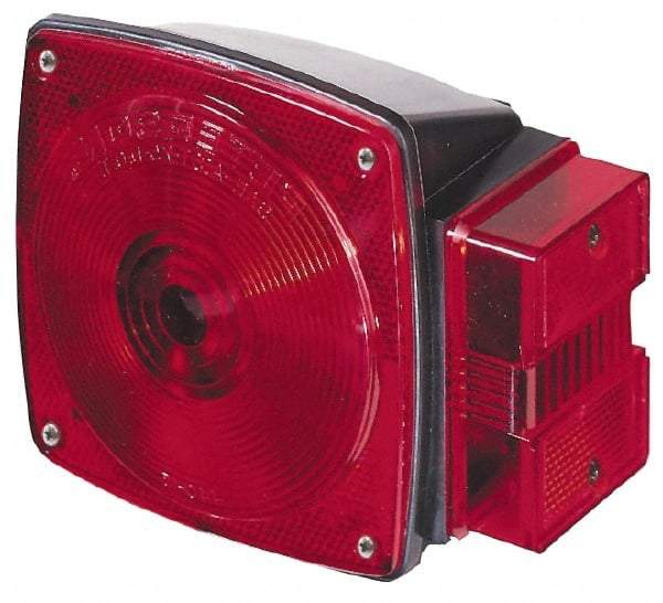 Peterson - 4-1/2" Long x 4-1/2" Wide Red Towing Lights - 12 Volt, Plastic - Caliber Tooling