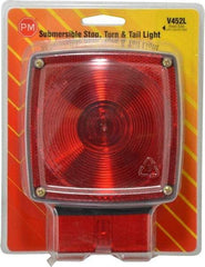 Peterson - 4-1/2" Long x 4-1/2" Wide Red Towing Lights - 12 Volt, Plastic - Caliber Tooling