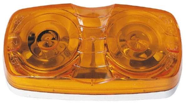 Peterson - 4" Long x 2" Wide, Amber Lens & Reflector - Plastic, 12 Volt - Caliber Tooling