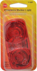 Peterson - 4" Long x 2" Wide, Red Lens & Reflector - Plastic, 12 Volt - Caliber Tooling