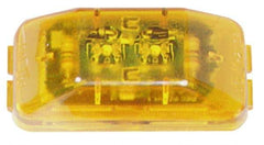 Peterson - 2-7/8" Long x 1-1/2" Wide, Amber Lens & Reflector - Plastic, 12 Volt - Caliber Tooling